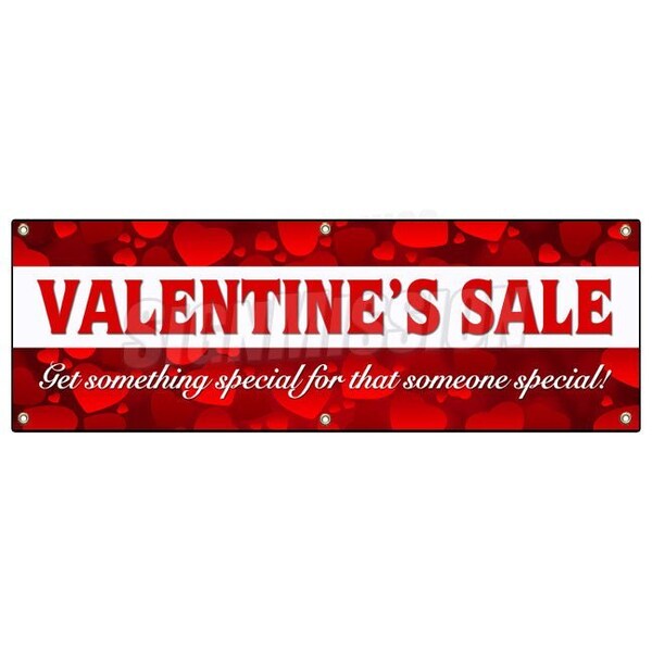 VALENTINES DAY SALE BANNER SIGN sale holiday valentine romantic love